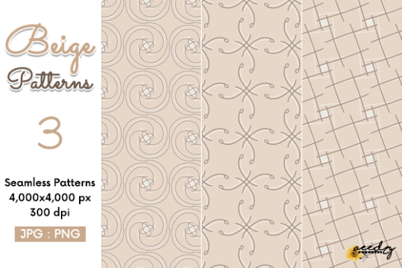 Beige Patterns Set: A Versatile Design Resource for Creative Projects