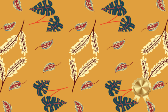 Brown Leaves Digital Paper Patterns Leaf