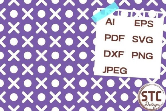 Geometric Purple White Seamless Patterns