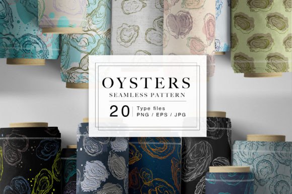 Oysters Seamless Patterns: A Versatile Design Resource for Modern Creative Projects