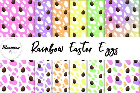 Rainbow Easter Egg Patterns