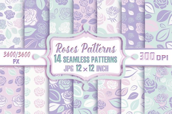 Roses Patterns - Seamless Papers for Creative Designers