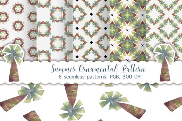 Summer Ornamental Colourful Patterns: A Versatile Resource for Creative Design
