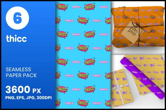 Thicc Seamless Patterns: A Versatile Design Resource for Creative Projects