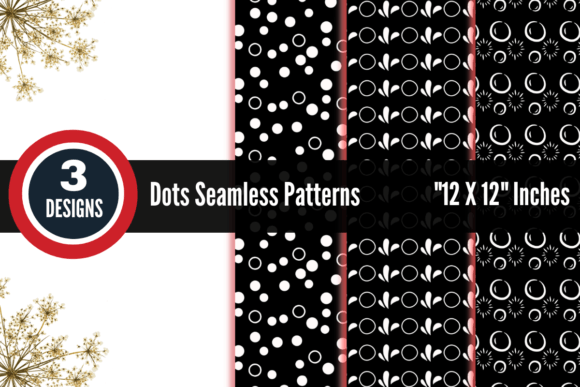 White and Black Seamless Patterns
