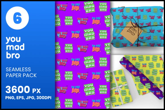 You Mad Bro Seamless Patterns